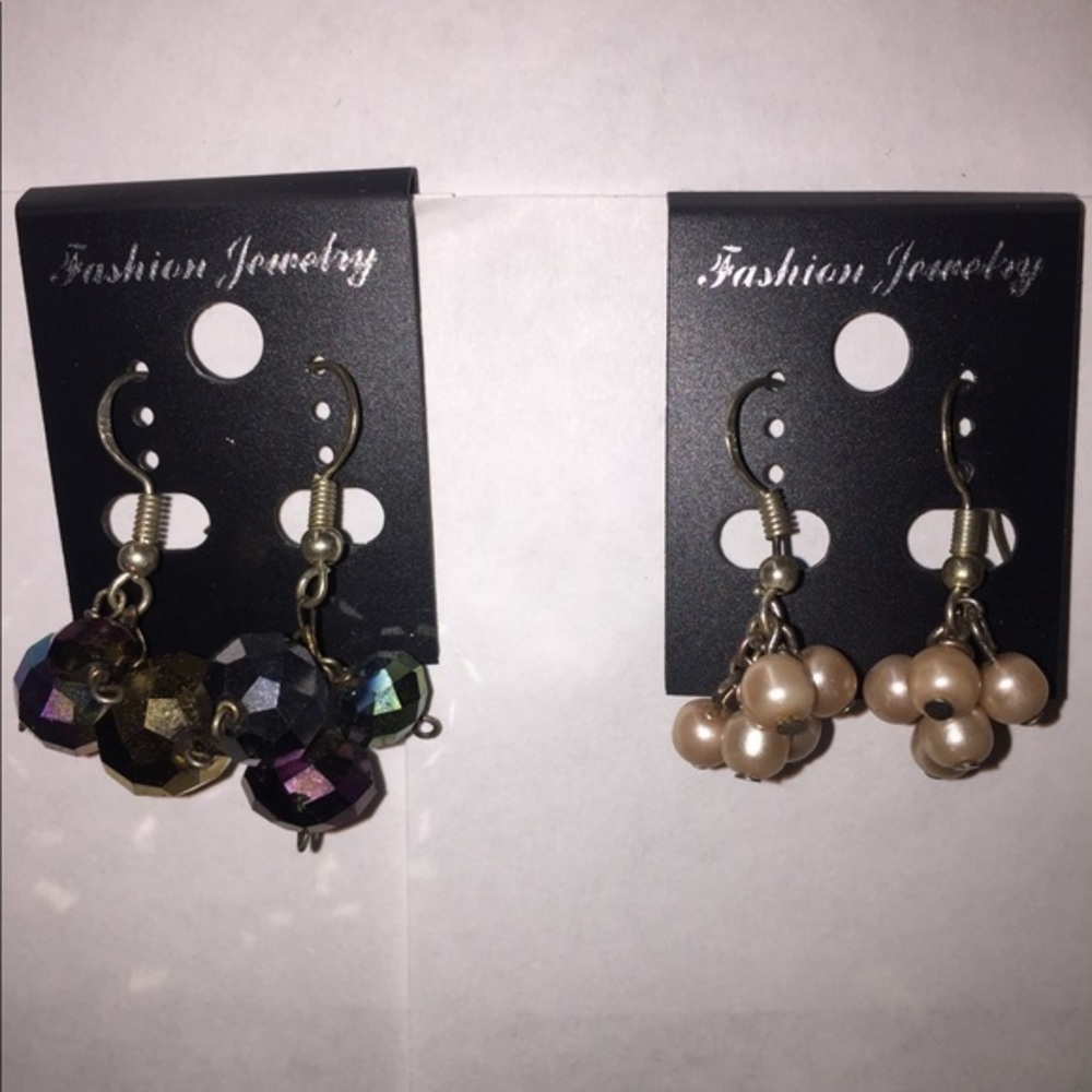 2pairs handmade earrings sterling silver earrings